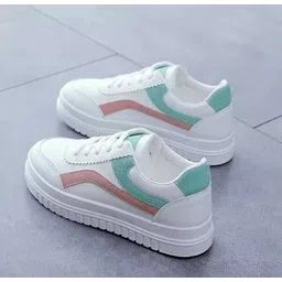 SPONIC Blue White New Stylish Look Comfortable Casual Shoes Women Sneakers Sneakers For Women