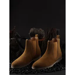 GRIFFIN Men Mid Top Suede Chelsea Boots