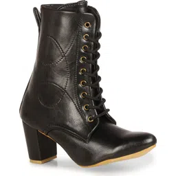 Trendy Mid Calf Heel Boots for Girls and Women Boots For Women