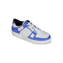 mccoy Men Colourblocked Round Toe Massage Footbed Leather Sneakers