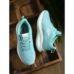 HRX by Hrithik Roshan Women Sea Green & White Memory Foam Mesh Non-Marking Running Shoes