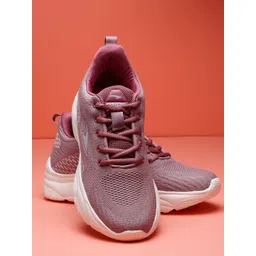 ASIAN Women Mauve Mesh Running Non-Marking Shoes