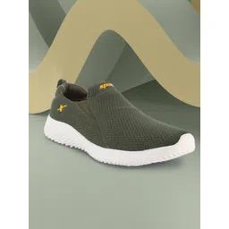 Sparx Men Olive Green Mesh Running Shoes