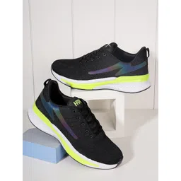 HRX by Hrithik Roshan Men Black & White 3D Flex Mesh Marking Running Shoes