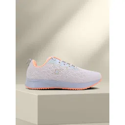 Sparx Women Grey & Peach Mesh Running Shoes