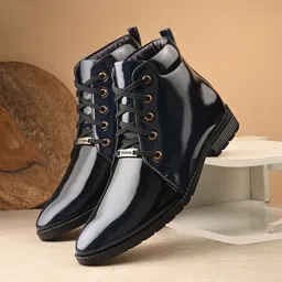 Royal VINTIQUE Party Wear ll Casual ll Latest Patent Leather Boots for Men Boots For Men