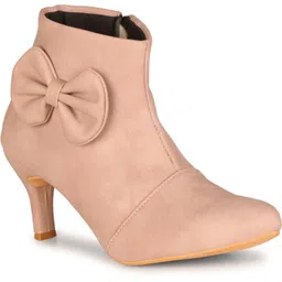 Trendy Partywear High Ankle Pencil Heel Zipper Boots Boots For Women