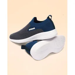 SP-SABER-D.GREY T.BLUE Walking Shoes For Men