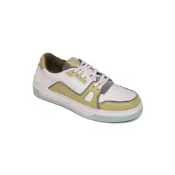 mccoy Men Colourblocked Round Toe Comfort Insole Leather Sneakers