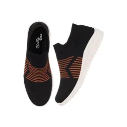 Bella Toes Women Black Textile Walking Non-Marking Shoes