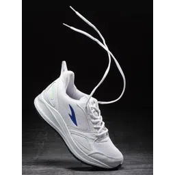ASIAN Men White Mesh Running Non-Marking Shoes