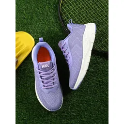 HRX by Hrithik Roshan Women Lavender & White Lace-Up Running Shoes