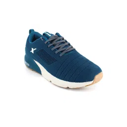 Sparx Men Blue Mesh Running Non-Marking Sports Shoes