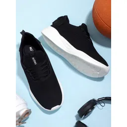 Koburg Men Black Mesh Running Non-Marking Shoes