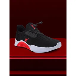 Sparx Men Black Mesh Running Non-Marking Shoes