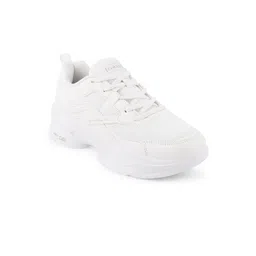 Campus Women White Mesh Running Shoes