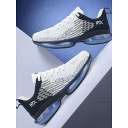 HRX by Hrithik Roshan Men White Textured Lace-Up Running Shoes