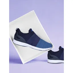 Liberty Women Blue Mesh Walking Shoes