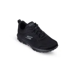 Skechers Women Self Design Round Toe Non-Marking Lace Ups Walking Shoes