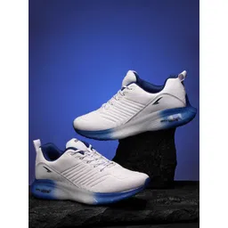 ASIAN Men White Mesh Running Non-Marking Shoes