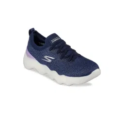 Skechers Women Navy Blue Mesh Go Walk Massage Fit Upsurge Sports Shoes