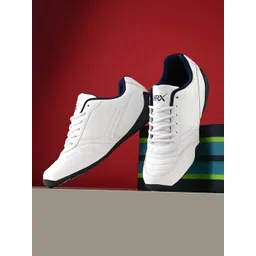 HRX by Hrithik Roshan Men White & Navy Blue Lightweight Motorsports Sneakers