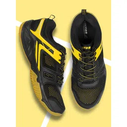 VECTOR X Unisex Textured Lace-Up Badminton Shoes