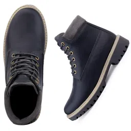 BULLET Leather Boots for Bikers Riders Trekking Trail & Hiking with Fur Lining Boots For Men