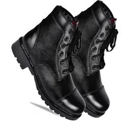 Full Grain Leather Combat shoes Boots For Men