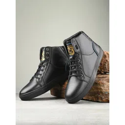 SHENCES Men Mid Top Lightweight Comfort Insole Sneakers