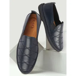 FAUSTO Men Textured Lightweight Slip On Sneakers