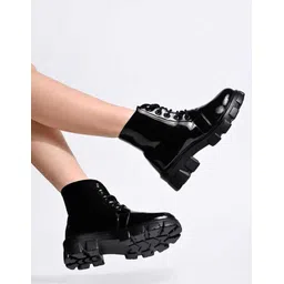 Smart Casual Winter Boots Lace-UP |Trendy Boots For Girls Boots For Women