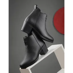 MOVE-EDGE Synthetic Women’s Heel Boots Trendy, Lightweight & Comfortable Fit Boots For Women