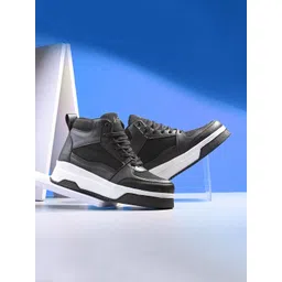 knoos Women Colourblocked High-Top Sneakers