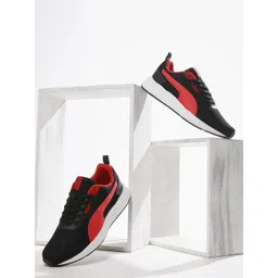 Puma Men Black & Red Humble IDP Sneakers