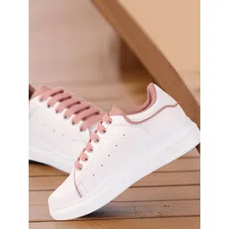 Bella Toes Women White Perforations Sneakers