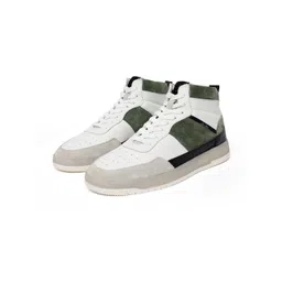 RARE RABBIT Men Horizon Colourblocked Leather Sneakers