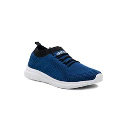 ASIAN Men Turquoise Blue Woven Design Sneakers