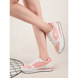 HRX by Hrithik Roshan Women Pink Round Toe Lightweight Sneakers