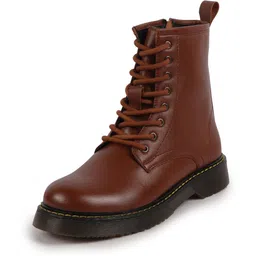 Classic High Ankle 8-Eye Lace Up Casual Long Travelling|Trekking Boots For Women