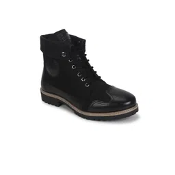 Royal Enfield Men Leather Biker Boots