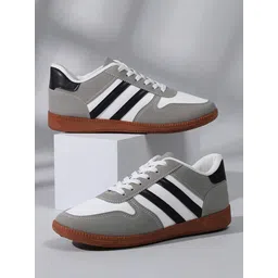 Colorblock Flat Sneakers with Ultra Soft Cushion Lace-Up All-Day Comfort Shoes| Sneakers For Men