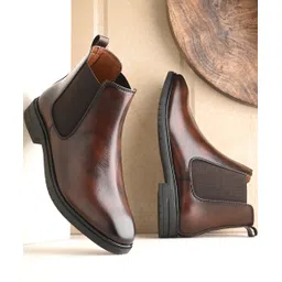 Men Chelsea Slip-On Synthetic Leather Comfortable Boots For Men