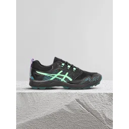 ASICS Men Black & Green Woven Design Gel-FujiSetsu 3 G-TX Running Shoes