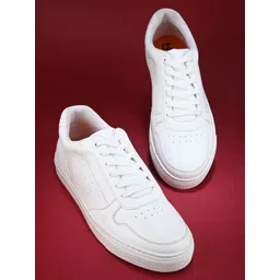 HRX by Hrithik Roshan Men White Perforated Comfort Insole Sneakers