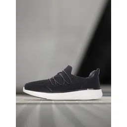 Skechers Women Black Solid Max Cushioning Lite-Soaring S Non-Marking Walking Shoes