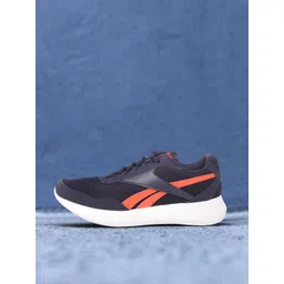 Reebok Men Navy Blue & Coral Woven Design Energen Lite Running Shoes