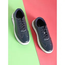 The Indian Garage Co Men Comfort Insole Lace-Up Sneakers