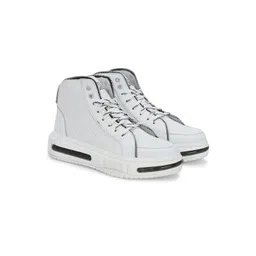 Hundo P Men Round Toe Mid-Top Sneakers