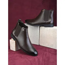 The Roadster Lifestyle Co. Men Brown Slip-On Chelsea Boots